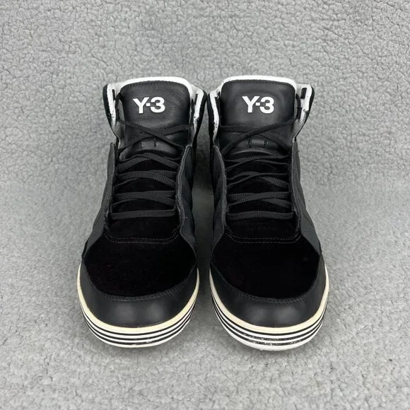 Y-3 Honja High Mens 8.5 Shoes Black White Reflective 3M Adidas Y3 2011 Yohji 3